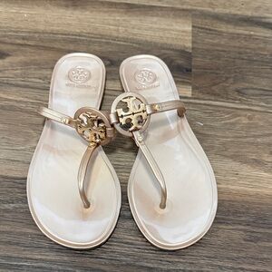 Tory Burch ROSE GOLD Jelly Sandals size 9